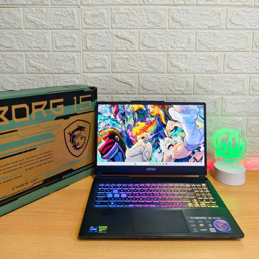 MSI CYBORG 15 A13VFK i7 13620H RTX 4060 8GB FHD IPS 144HZ FULLSET ORIGINAL BER-GARANSI RESMI