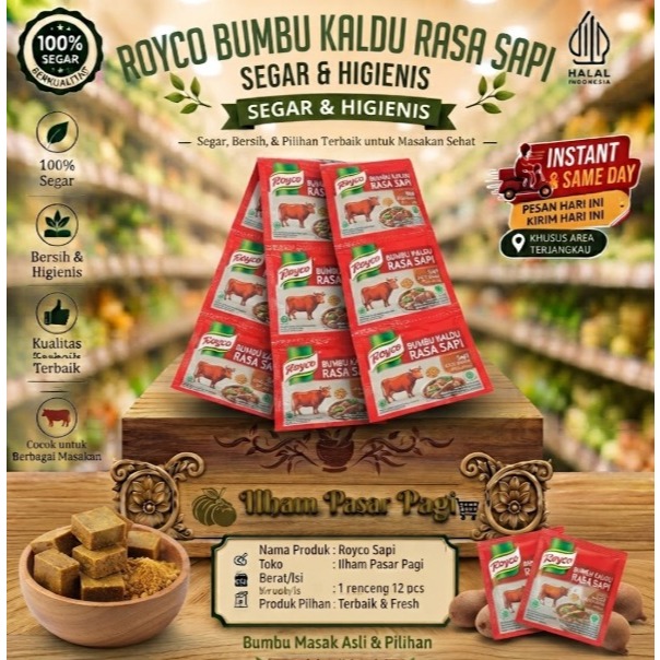 Royco sapi 1 renceng/penyedap rasa sapi royco