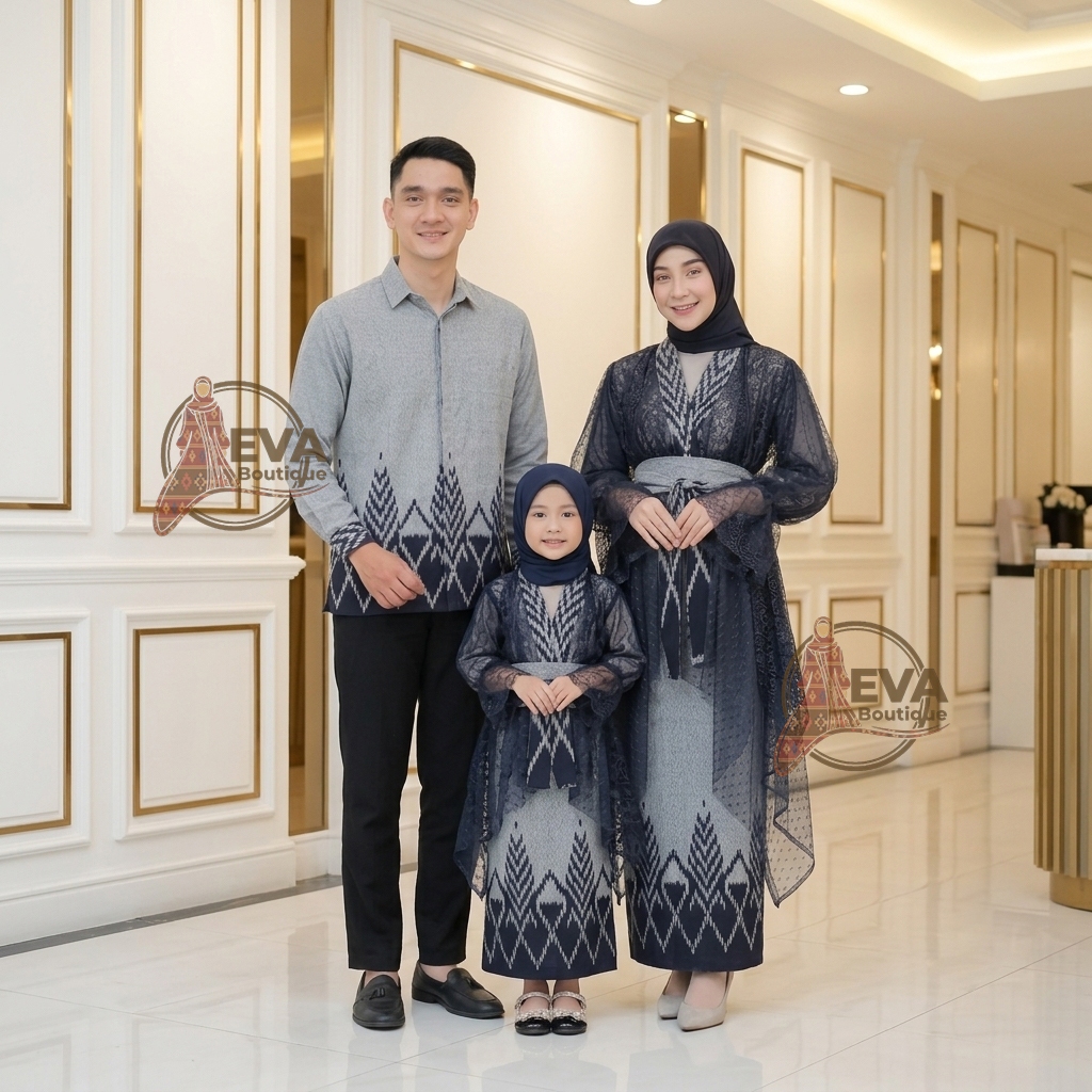 EVA BOUTIQUE-WIDURI KEBAYA Baju Tenun Set Couple Batik Sarimbit Kondangan Lebaran 2025 seragam wanit