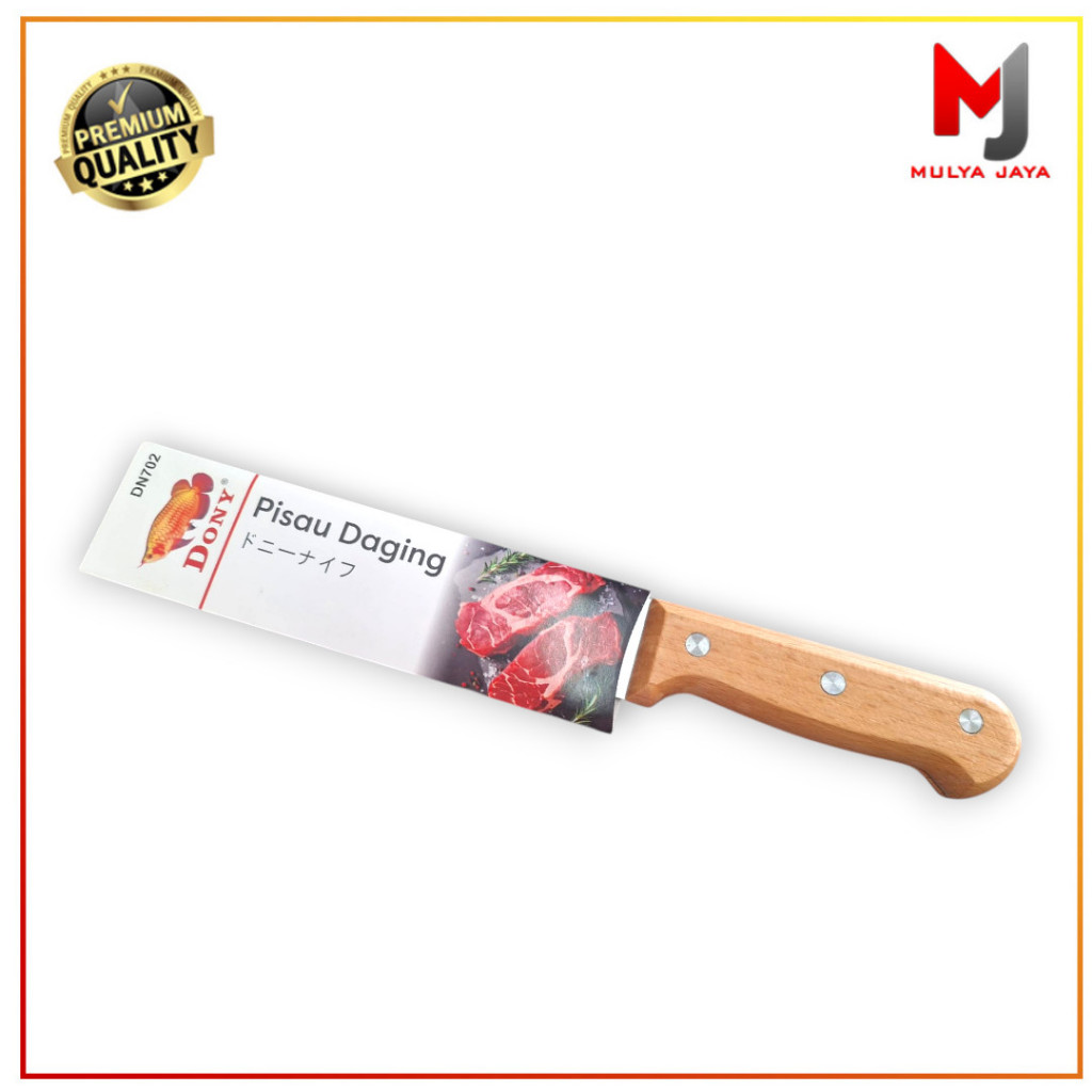 Mulya Jaya Pisau Daging Dony DN702 Premium Quality Dengan Pegangan Kayu