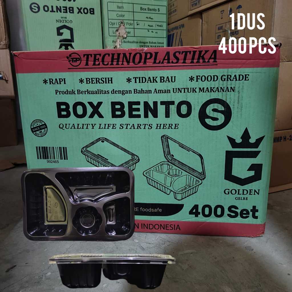 GROSIR 1 KARTON 400PCS MIKA BOX BENTO S / MIKA BENTO SEKAT 4 MINI ISI 400 SET MIKA BENTO KECIL