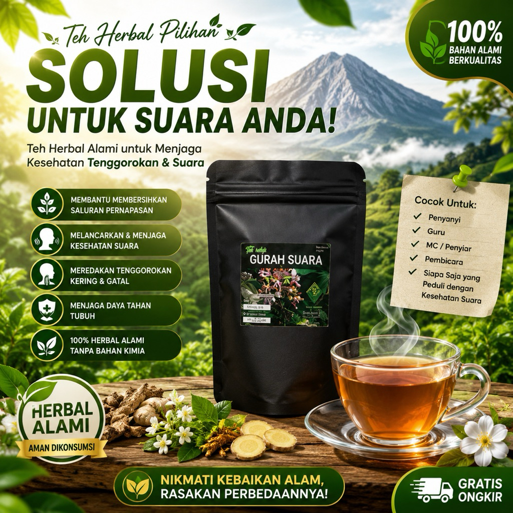 TEH GURAH PELURUH LENDIR. GURAH QORI’ GURAH PEMERDU SUARA. GURAH SESAK NAFAS