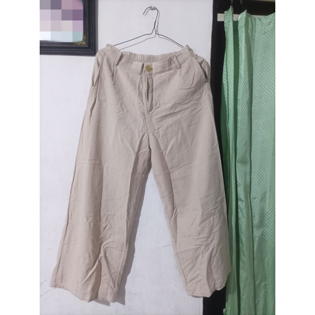 Celana kulot linen (preloved)