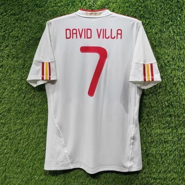 Jersey Spanyol Original 2011 Away Large David Villa 7 Spain