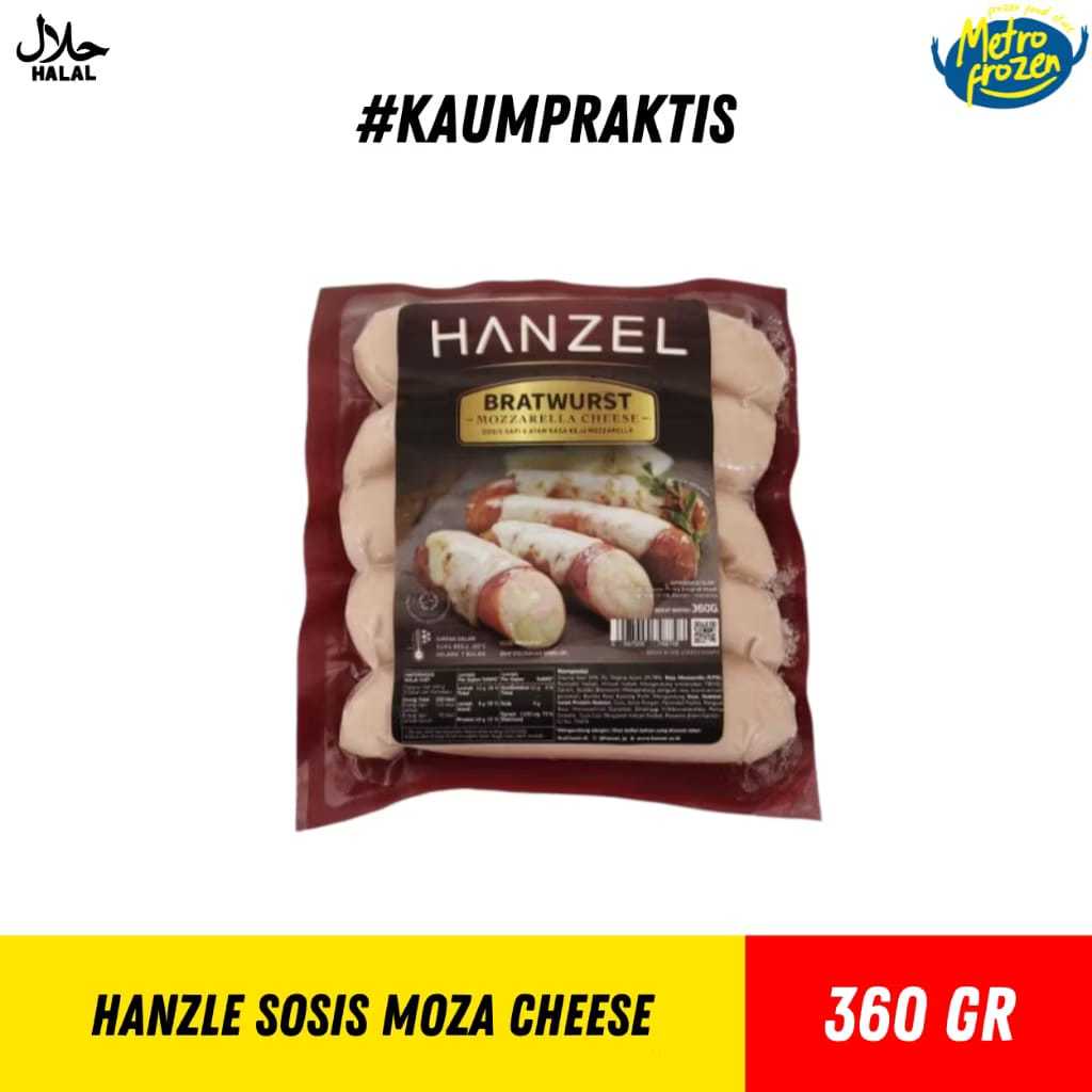 HANZEL Sosis Keju Mozzarella 360gr //sosis keju lumer ///sausage cheese