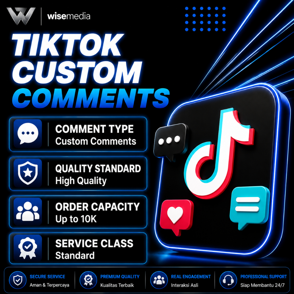 TikTok Custom Comments | Komentar Custom TikTok | TikTok Comments | Jasa Komentar TikTok