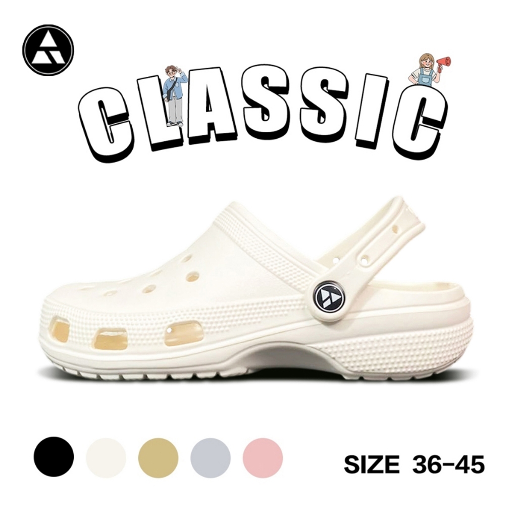 DertA' Sandal Baim Wanita Dewasa Fuji Sepatu Kodok Pria Karet Anti Slip Classic Selop Size 36-45