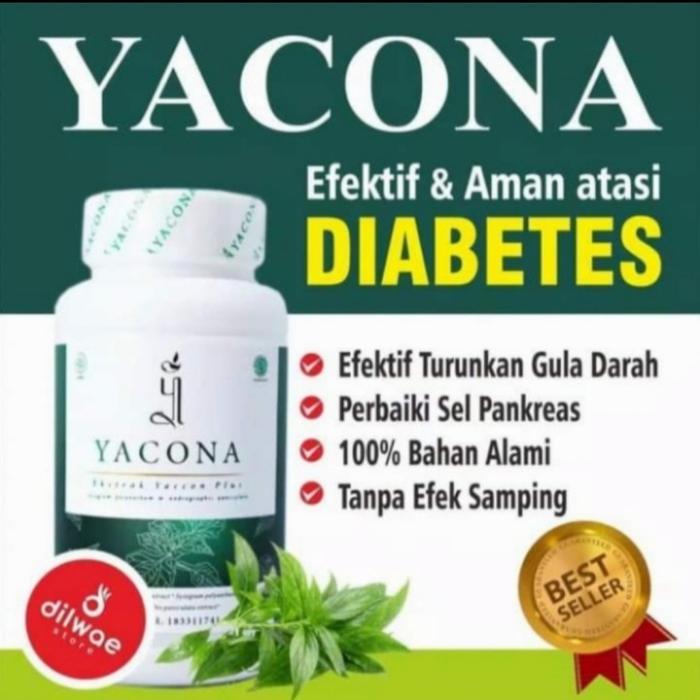 Yacona EKSTRAK YACON PLUS Obat Herbal Diabetes Gula Darah Insulin Penurun Kadar Kencing Manis Melitu