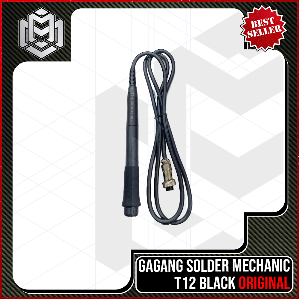 MM - Gagang Solder T-12 Black / Gagang T12 Solder / Gagang Solder T12 / GAGANG SOLDER MECHANIC T12 B