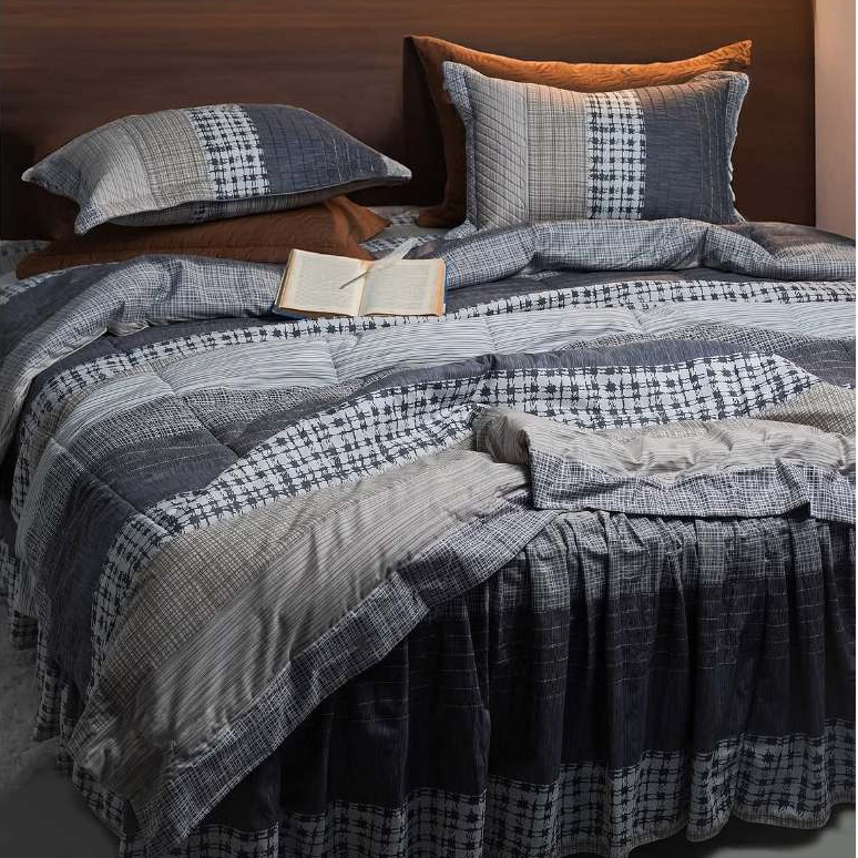 Soraya Bedsheet Set Bedcover Rimple Motif Minimalis Uk 180x200x30cm