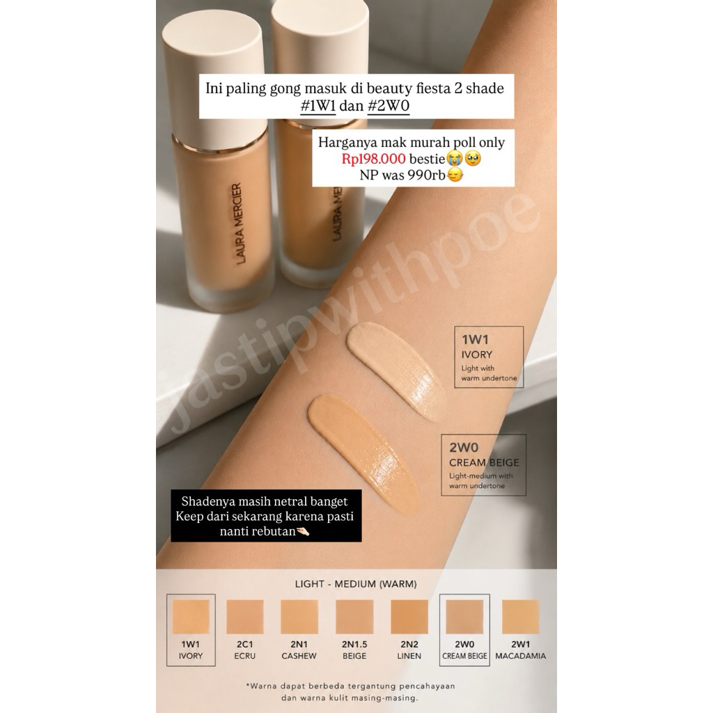 Laura Mercier Flawless Foundation Lumiere