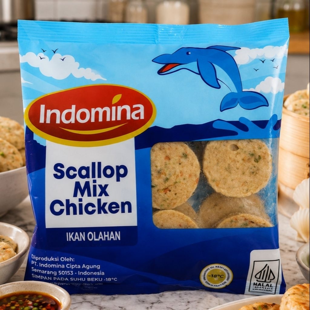 Indomina Scallop Mix Ayam 200g