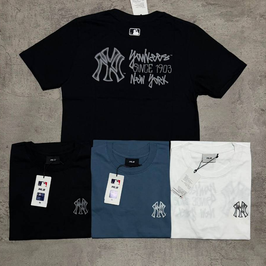 Kaos Branded MLB Backtype New//Baju Kaos Mlb Simple Logo Print//MLB Ykrs