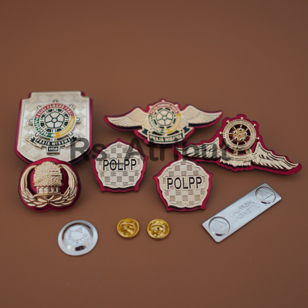 Pin Wing Pol pp /Monogram Pol pp / Kewenangan Pol pp / Korpri Satpol Pp Premium