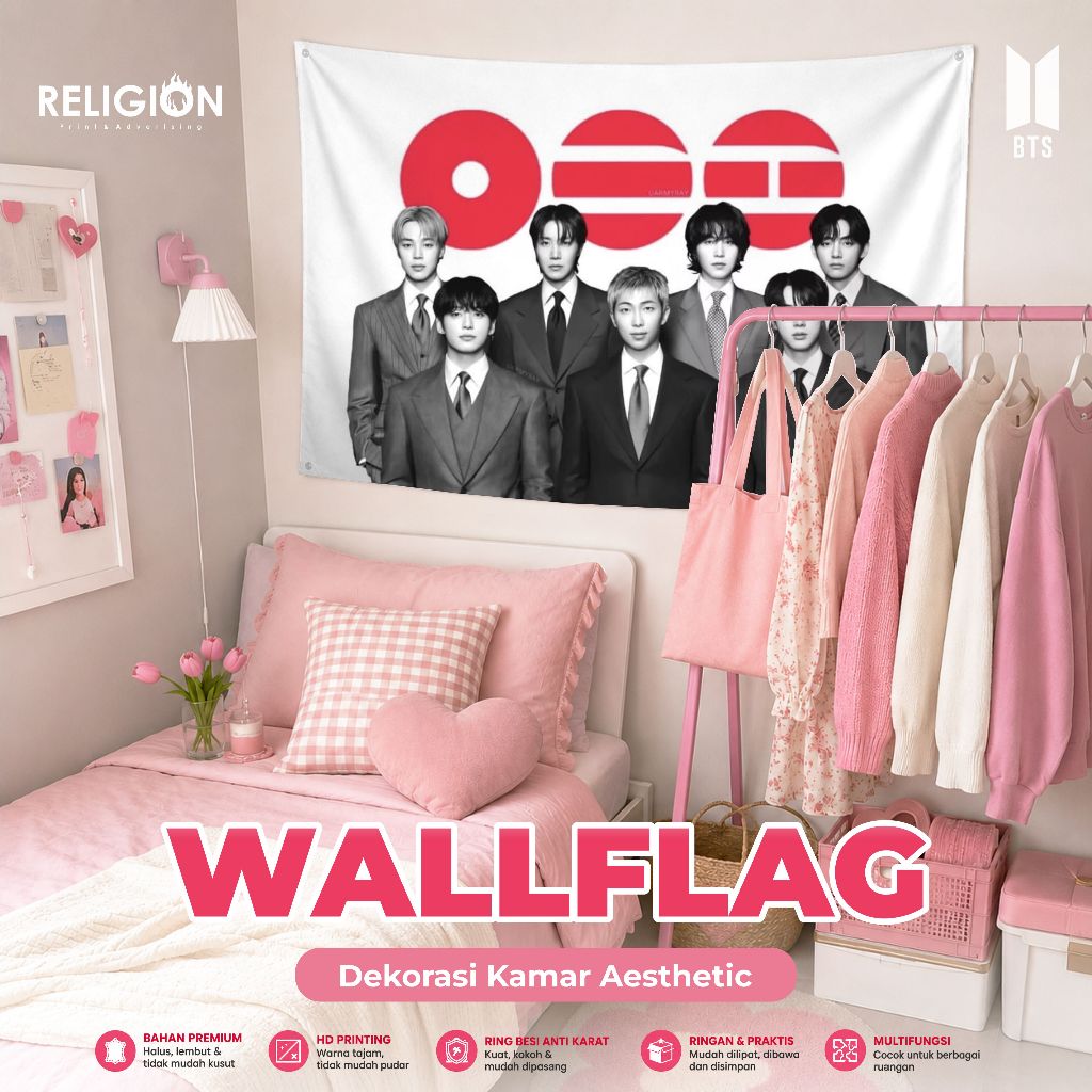 POSTER KAIN BTS WALL DECOR WALLFLAG AESTHETIC