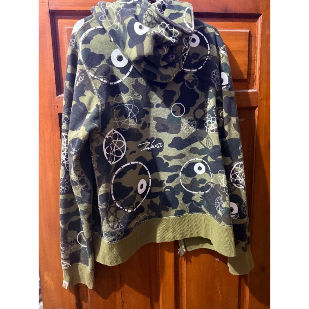 Hoodie bape x futura ss16 original second size M