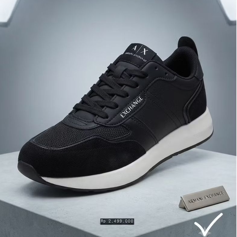 Sepatu Armani Exchance Black