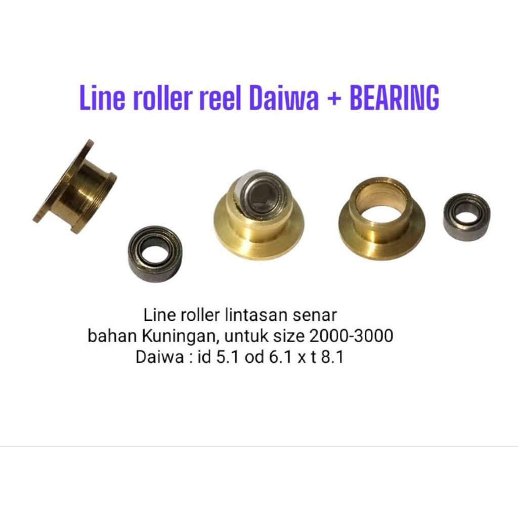 Line Roller DAIWA / Roller Gold lintasan tali senar reel pancing + bearing