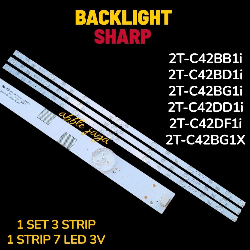BACKLIGHT TV SHARP 42 INCH 2T-42BB1I 2T-C42BD1I 2T-C42DD1I