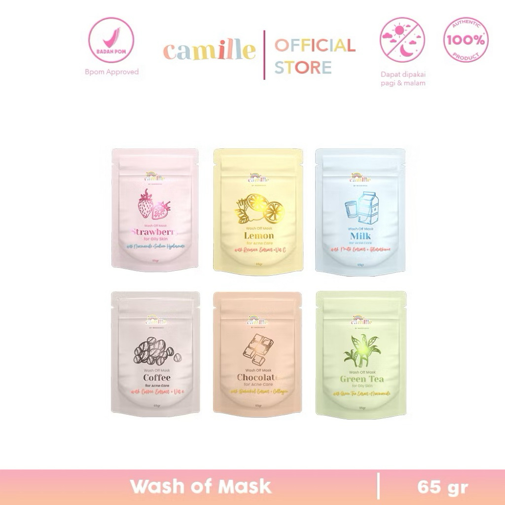 CAMILLE BEAUTY MASKER WAJAH ORGANIK  BY CAMILE BEAUTE MASKER WAJAH BY NADSHAVV MASKER ORGANIK CAMILL