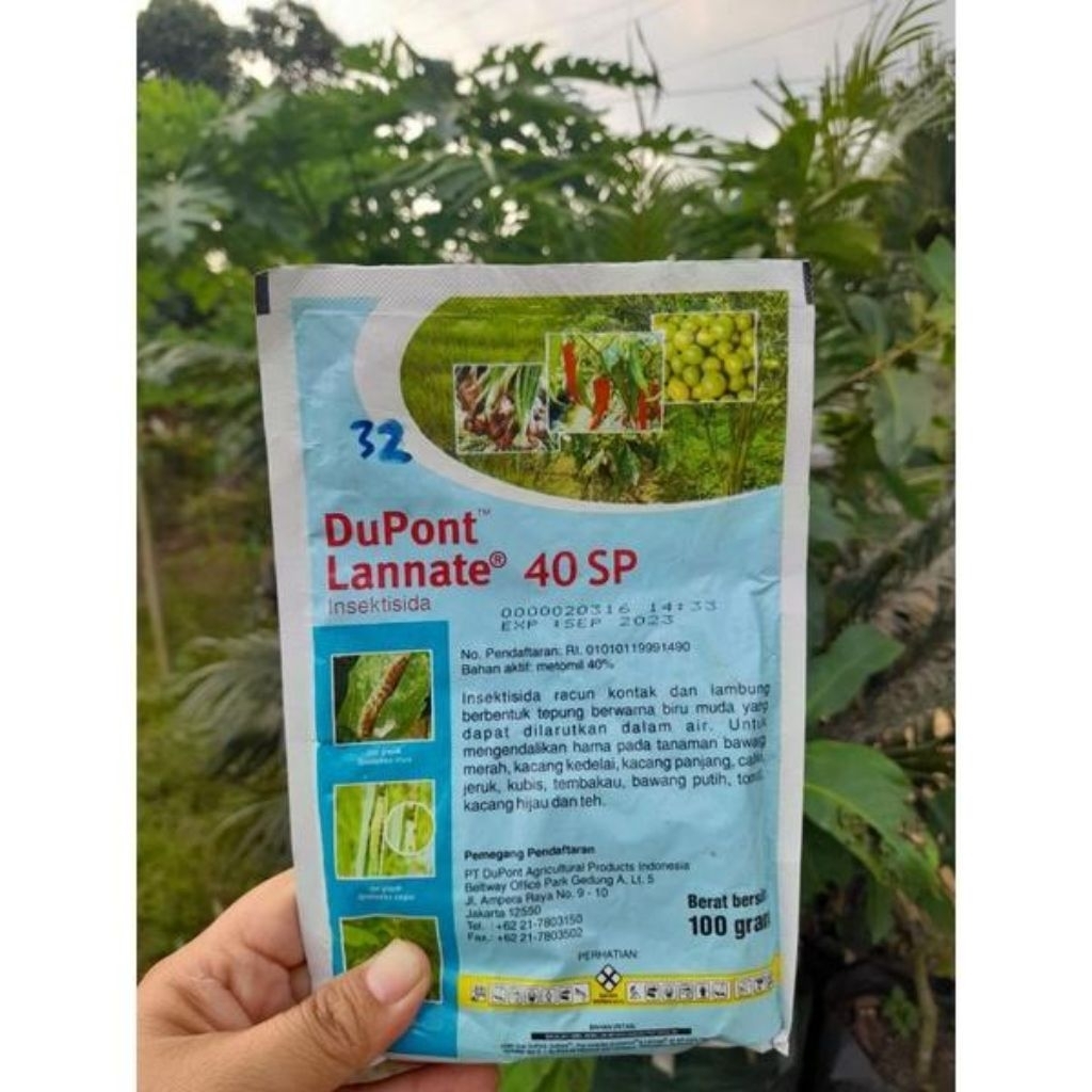 INSEKTISIDA DUPONT LANNATE BIRU 40 SP - 100GR