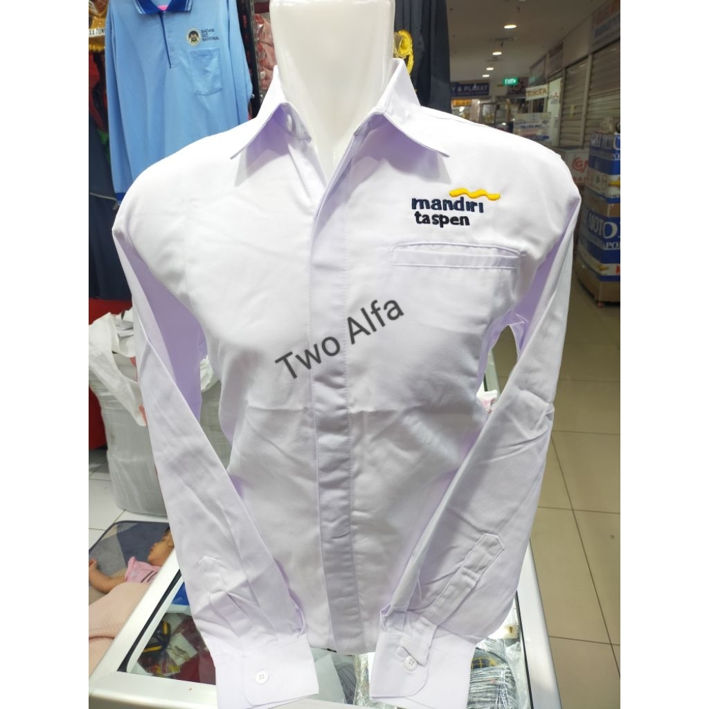 kemeja mandiri taspen seragam mandiri taspen baju kerja mandiri taspen