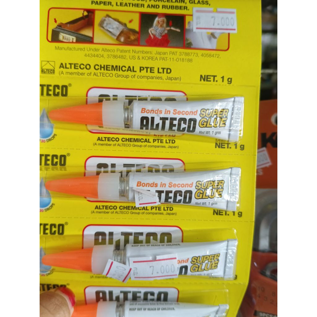 Lem Super Glue Alteco 3 Gram - Rekat Kuat, Aman, Praktis