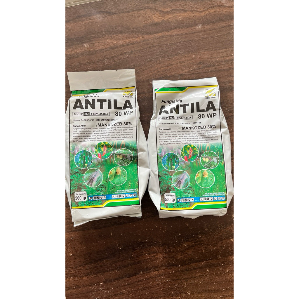 Fungisida Mankozeb 80% - Antila 80 WP 500Gr , Bersifat Protektif, Efektif untuk Berbagai Tanaman