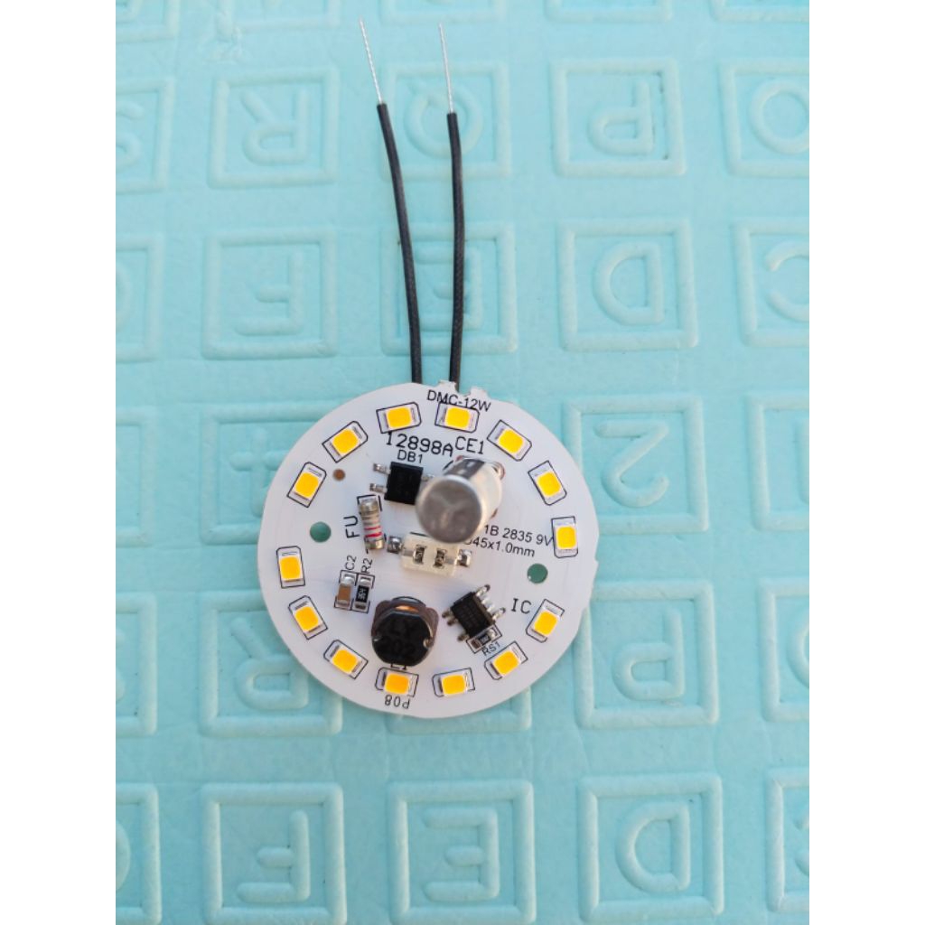 Pcb lampu led KUNING 12w diameter 45,8mm
