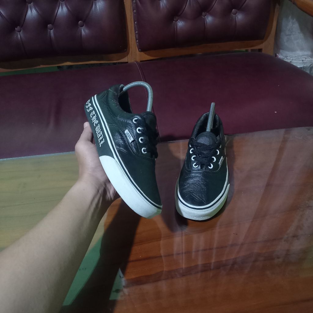 VANS SKATE ERA BLACK LEATHER | SEPATU SECOND BRAND | SNEAKERS BEST DEAL TERMURAH