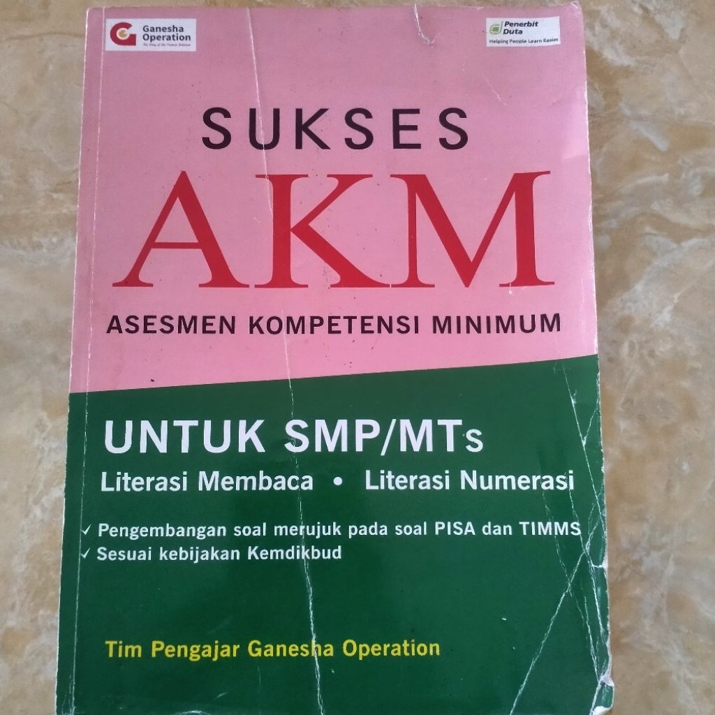 Penerbit Duta - SUKSES AKM 2021 untuk SMP MTS / BUKU AKM SMP MTS PL