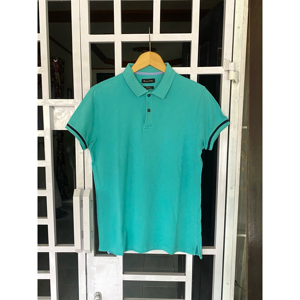 Kaos Kerah poloshirt polo casual atasan polos basic tosca Massimo Dutti second