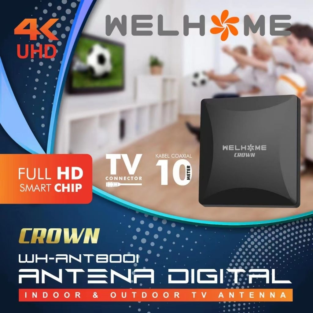 Antena Digital Welhome Crown indoor dan outdoor
