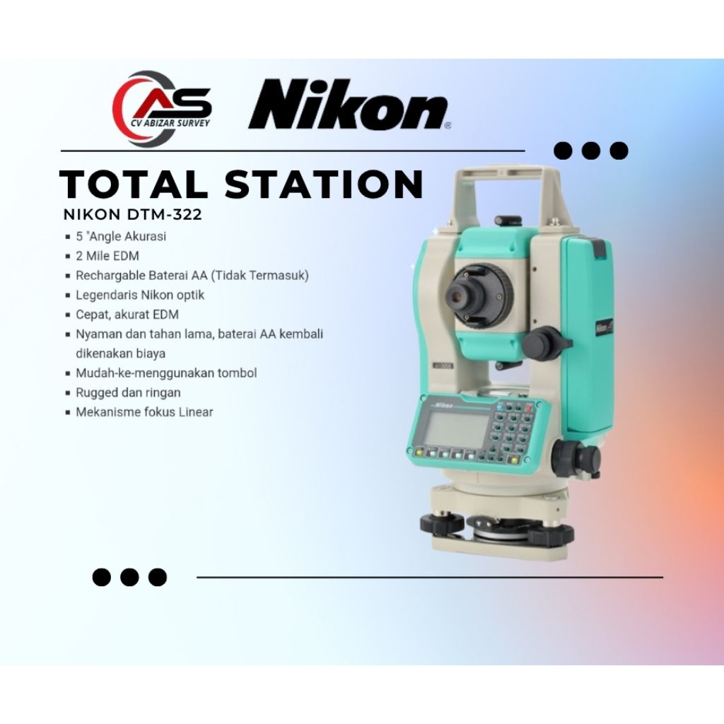 Total Station Nikon DTM-322 Bekas