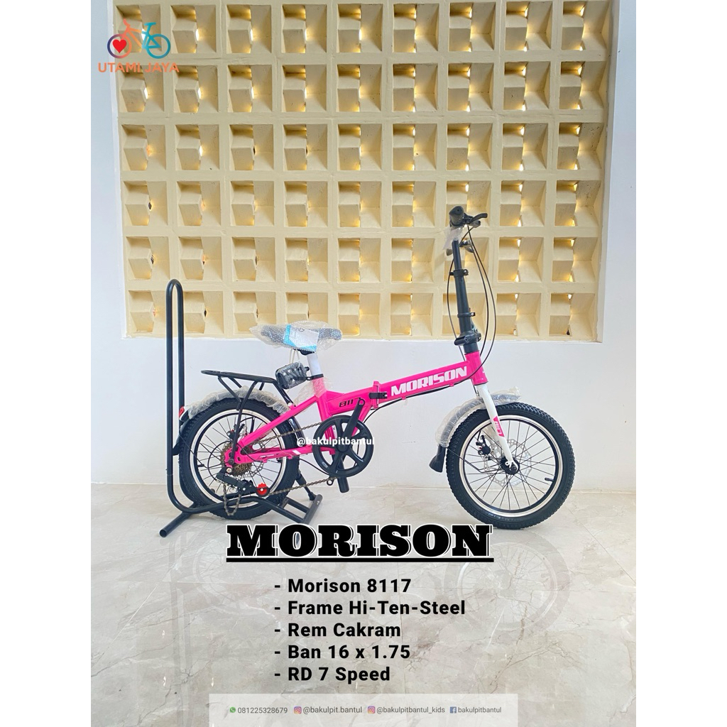 Sepeda Anak Lipat Ring 16 Morison 8117 | Sepeda Anak Lipat Ring Morison 8117 Ukuran 20