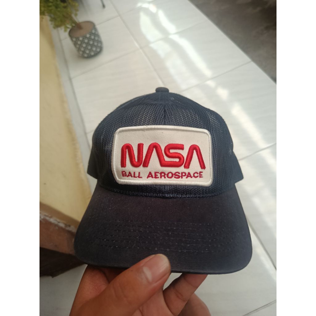 Topi trucker Nasa full mesh