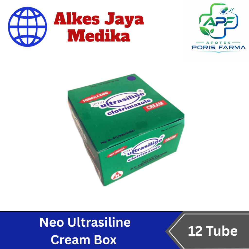 Ultrasiline Cream Box Isi 12 Tube @5gr - Salep jamur