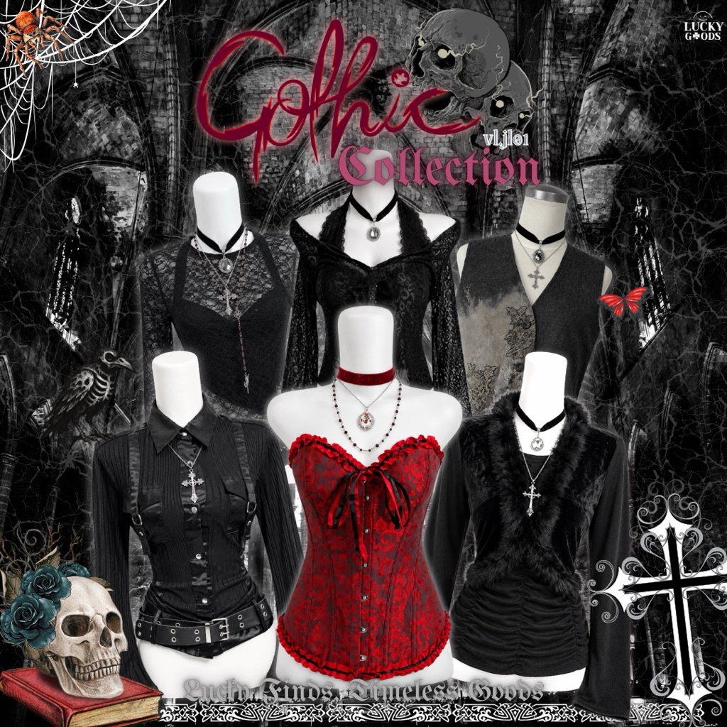 GOTHIC ON SALE  || blouse hitam ruffle || gothic || victorian gothic || wicked || whimsigoth || goth