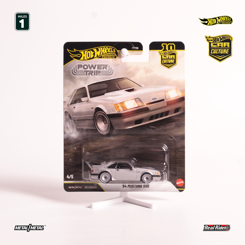 Hotwheels - 84 Mustang SVO - Hotwheels Premium - Hotwheels Mustang - Power Trip (FPY86) - Mile One G