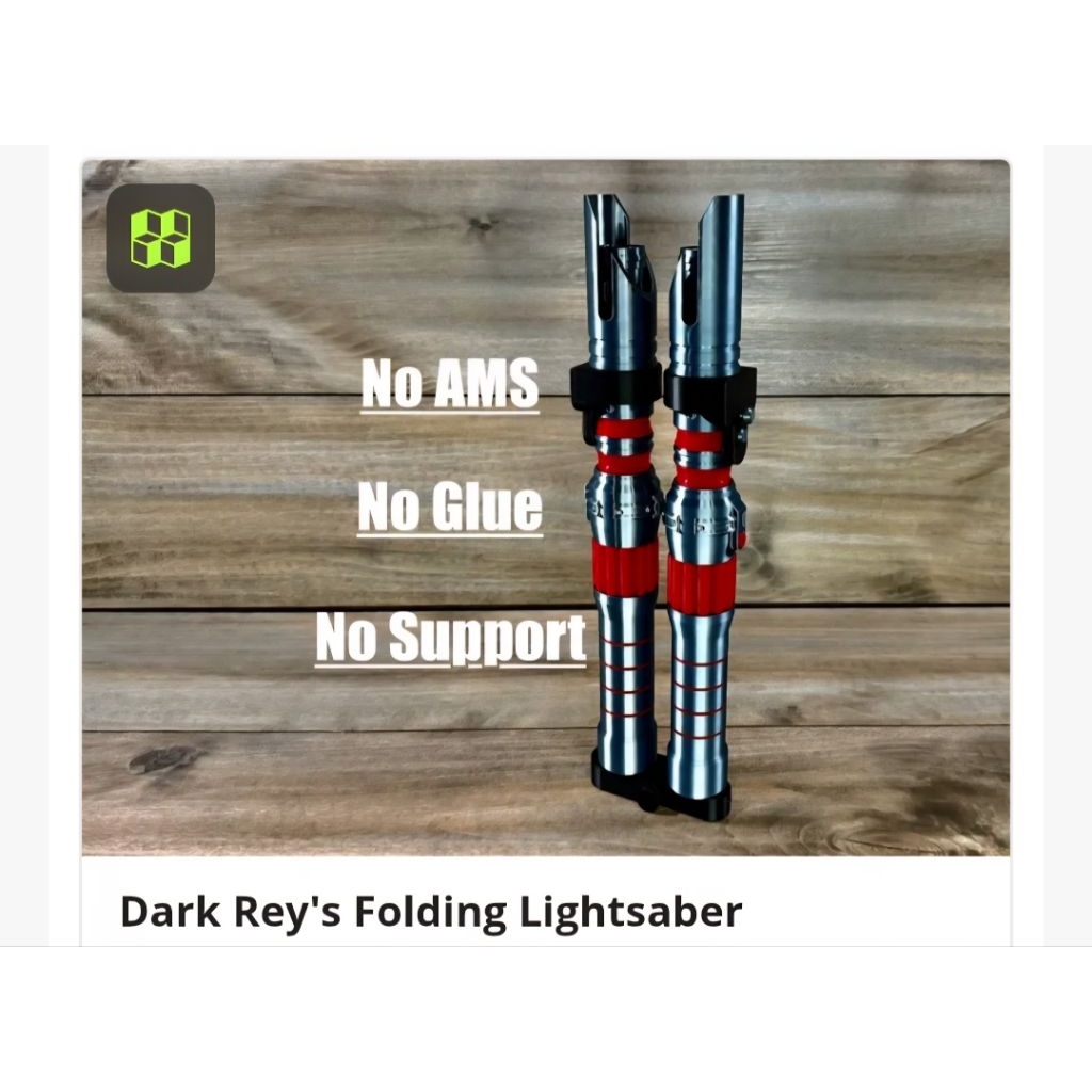Dark Rey Folding Lightsaber rakitan