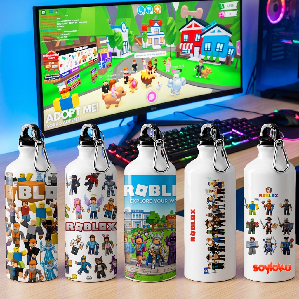 Botol Minum Anak Karakter Roblox game robux Tumbler Sekolah birtday gift