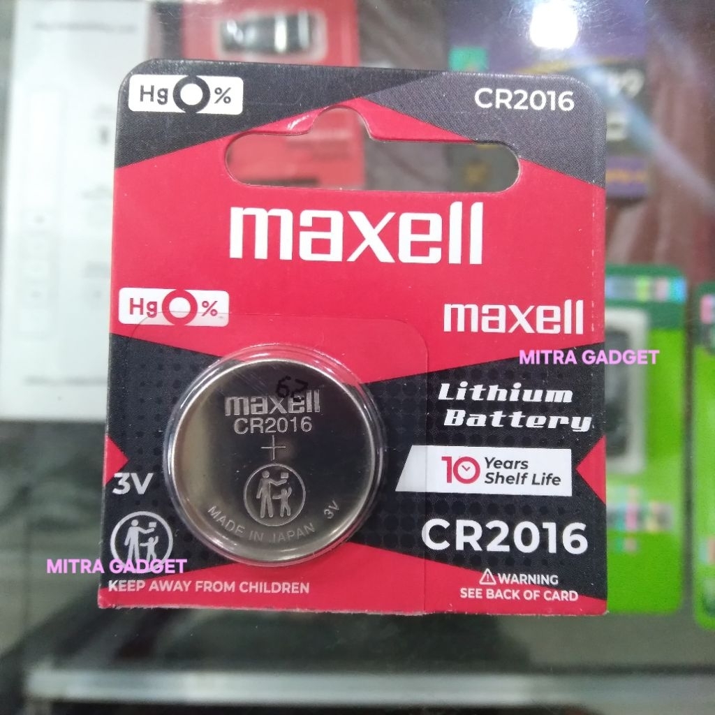 Baterai Maxell CR 2016 / CR2016 Battery Batre