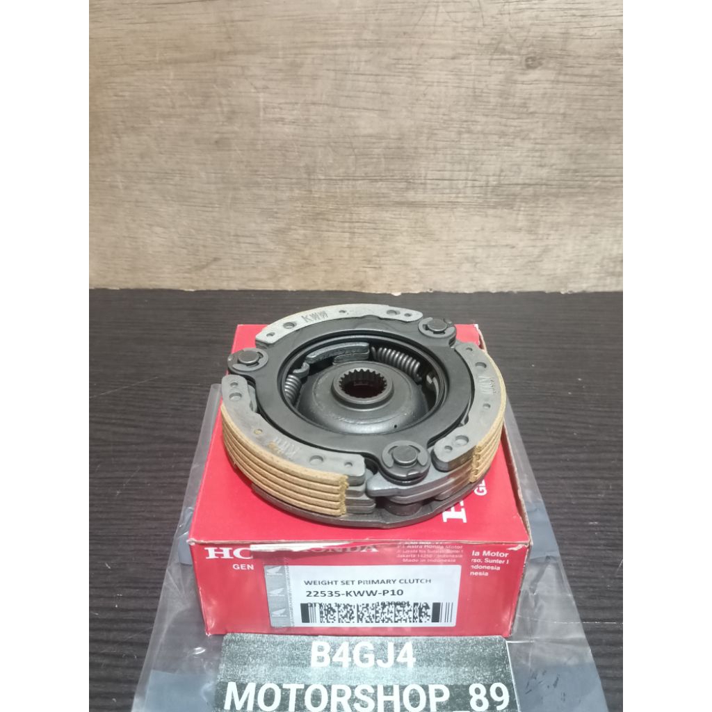 Kampas Ganda Otomatis Assy Honda Revo Fi Injeksi Blade New Fi Asli 22535-KWW-P10