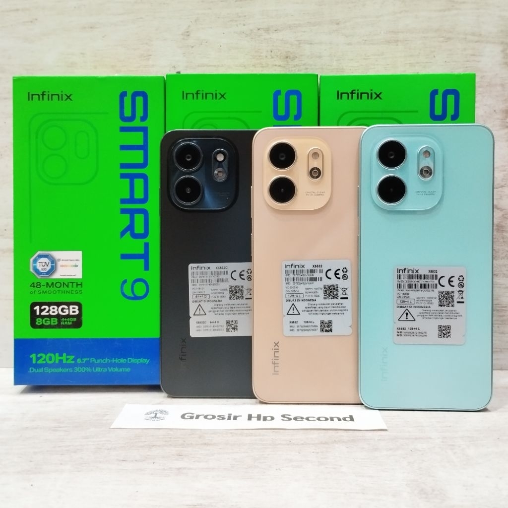 INFINIX SMART 9 4/128GB 4/64GB 3/64GB HP SECOND BEKAS FULLSET