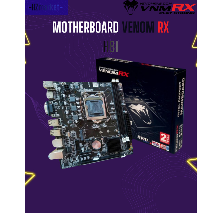 MOBO Venom RX H81 mATX LGA1150 Mainboard Motherboard Mobo NVMe Support LGA 1150
