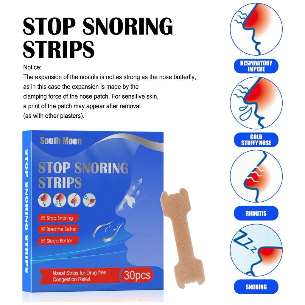 Nasal Strips Nose Strips Nasal Strips Stop Snoring Strips Plester Hidung Anti Dengkur Sleep Well Ple