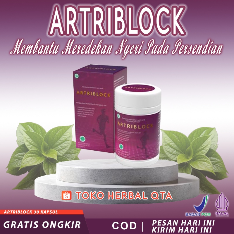 Artriblock Original Asli Kapsul Herbal Meredakan Nyeri Pada Persendian