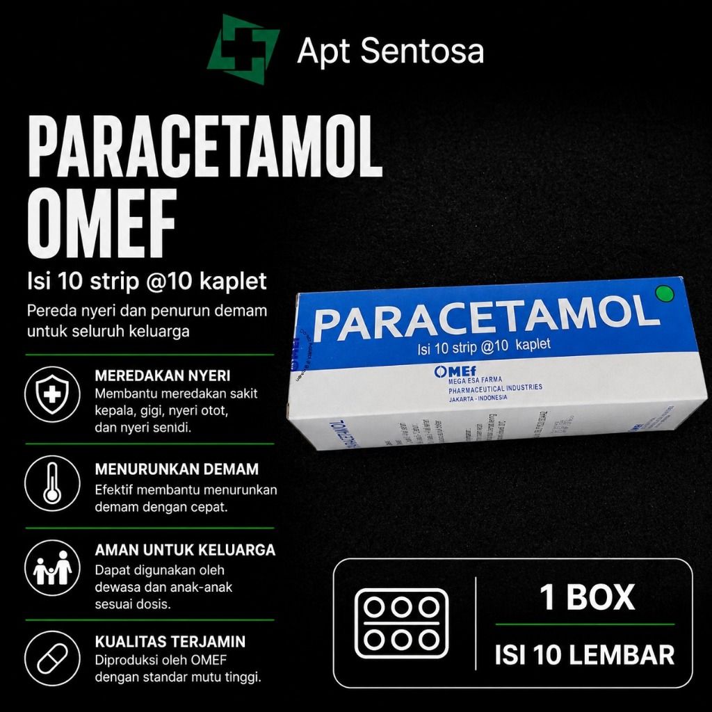 Paracetamol MEF 1 BOX / PER BOX