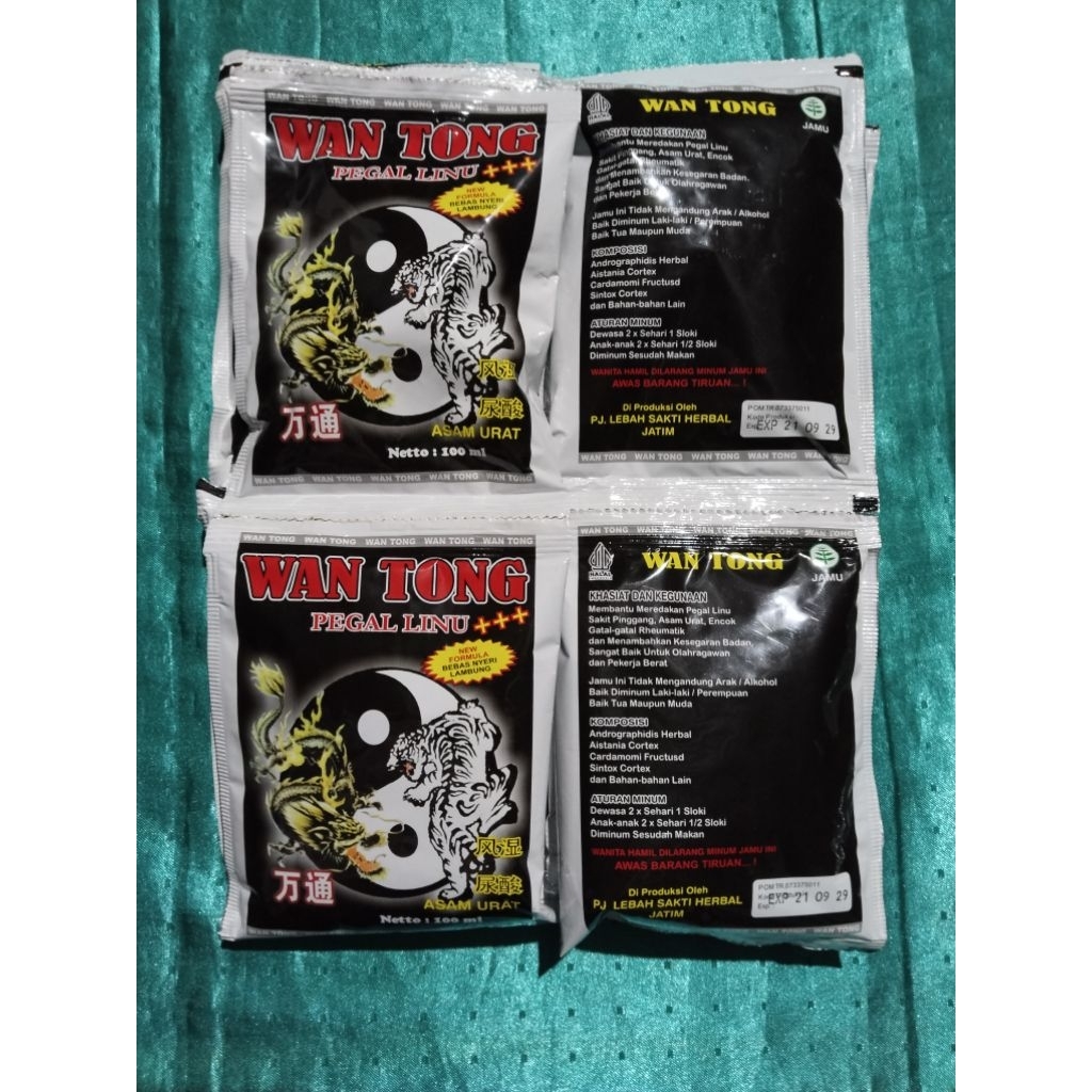 promo  12 sachet Wantong jamu untuk meredakan pegal linu