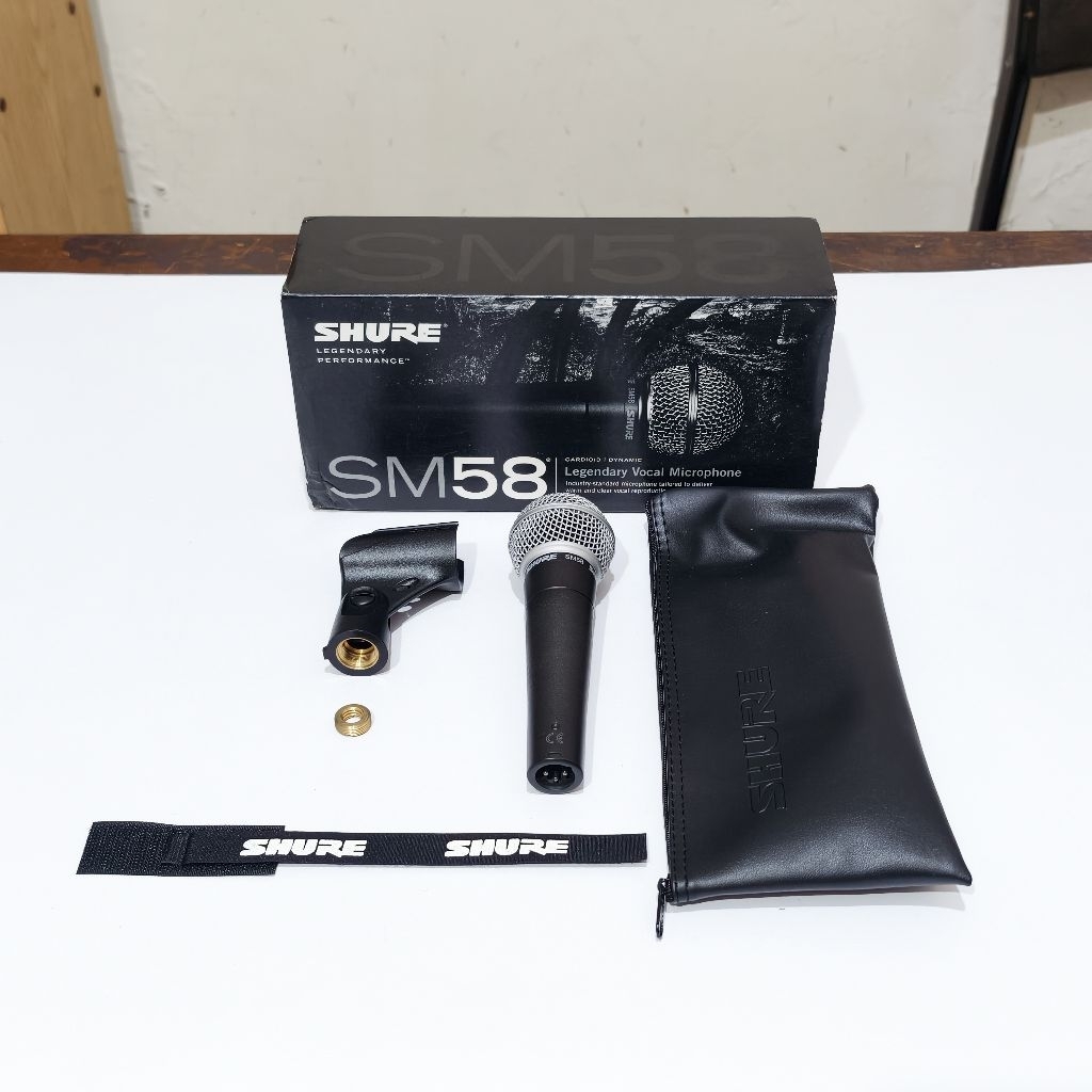 Mic Shure SM58 SM 58 LC SM58-LC ORIGINAL - Cardioid Dynamic Vocal Wired Microphone Mikrofon Kabel